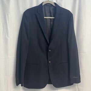 John Varvatos USA Men’s 100% Wool Navy Blue Blazer 40R  Quiet Luxury Preppy